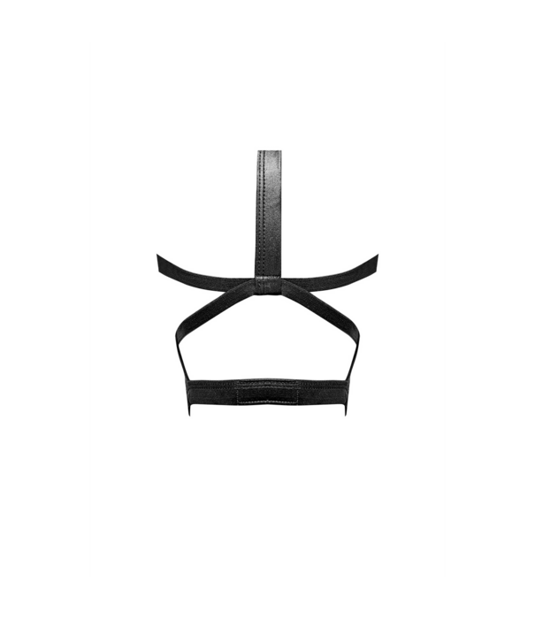 Male Power Triton - Masker met Verstelbare Nek en Voorring - Eén Maat - Zwart