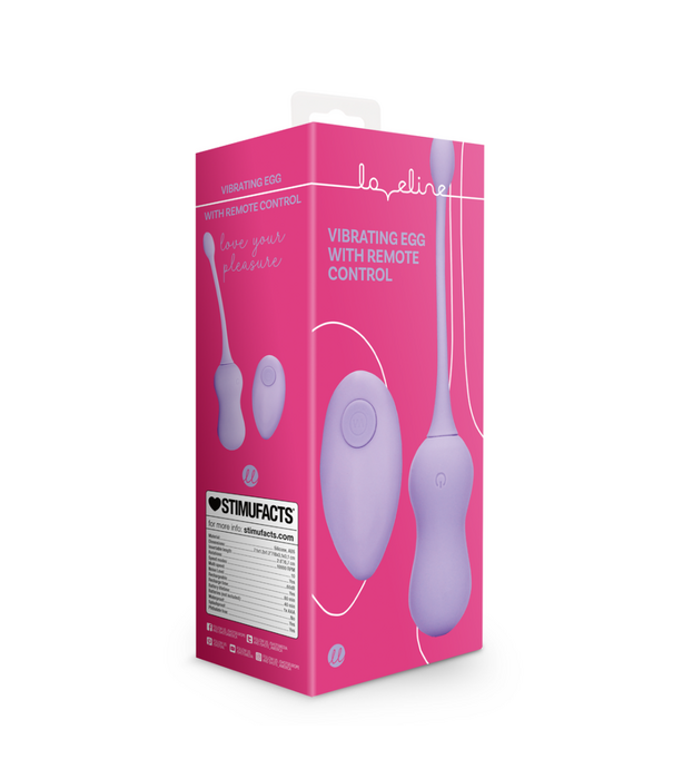 Loveline by Shots Vibrerend Ei met Afstandsbediening - Violet Harmony