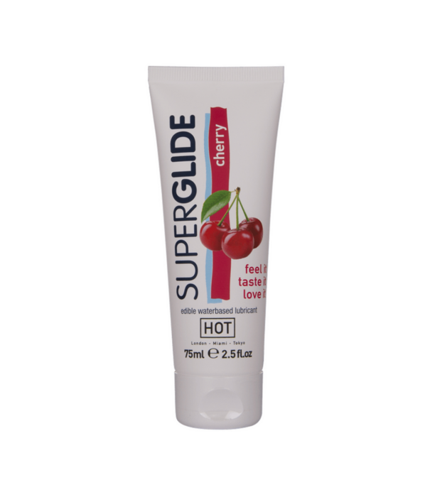 HOT Superglide Eetbaar Waterbasis Glijmiddel - 3 fl oz / 75 ml