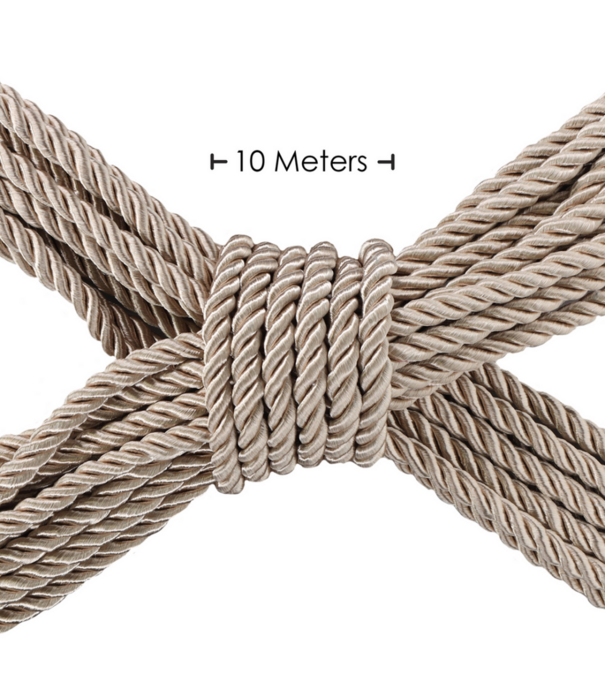 Ouch! by Shots Polyester Bondage Touw - 10 m / 32,8 ft - Goud