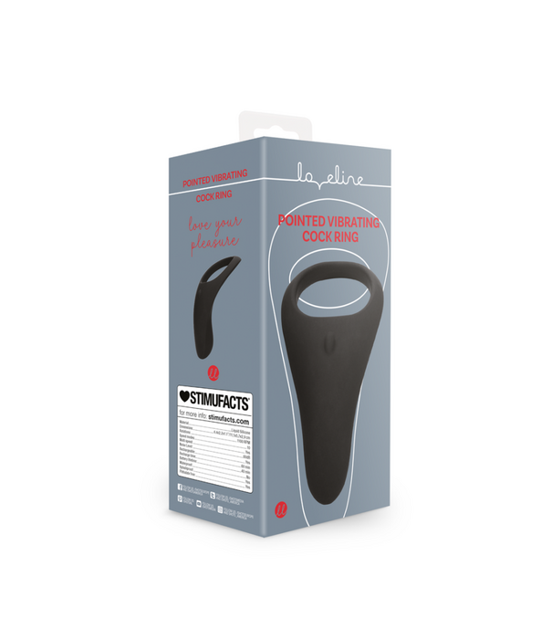 Loveline by Shots Geïndividualiseerde Vibrerende Penisring - Zwart Licoor