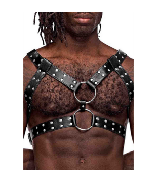 Gemini - Imitatie Leren Harnas - One Size - Zwart