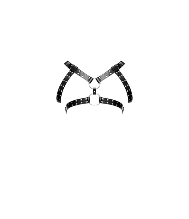 Male Power Gemini - Imitatie Leren Harnas - One Size - Zwart