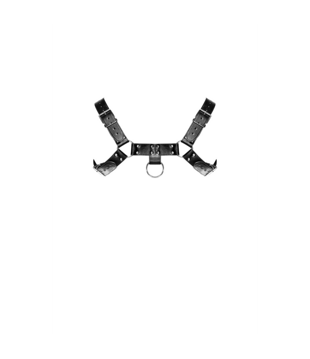 Male Power Ram - Imitatie Leer Harnas - One Size - Zwart