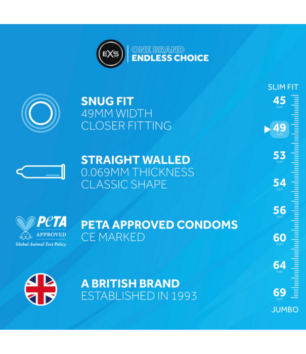 EXS EXS Snug Fit - Condoms - 12 Stukken
