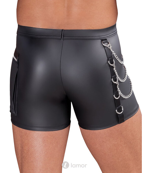 * NEK NEK Pants – Mattlook Zwart met Kettingen & Zak