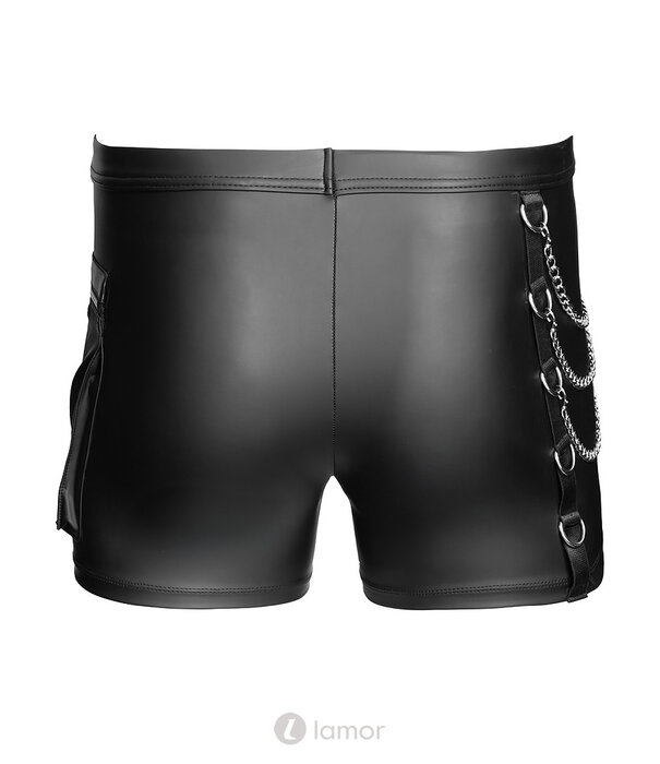 * NEK NEK Pants – Mattlook Zwart met Kettingen & Zak