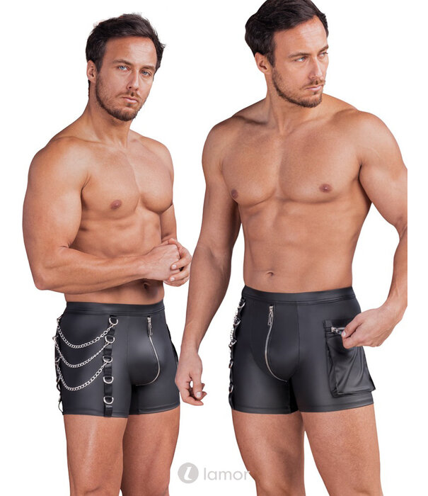 * NEK NEK Pants – Mattlook Zwart met Kettingen & Zak