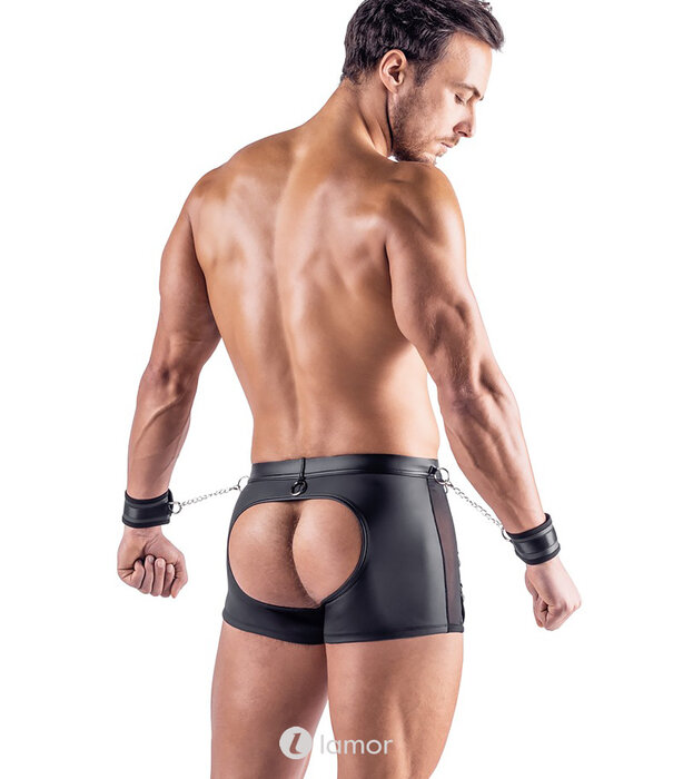 * SVENJOYMENT Svenjoyment Po-vrije Pants met Handboeien – Mattlook Zwart