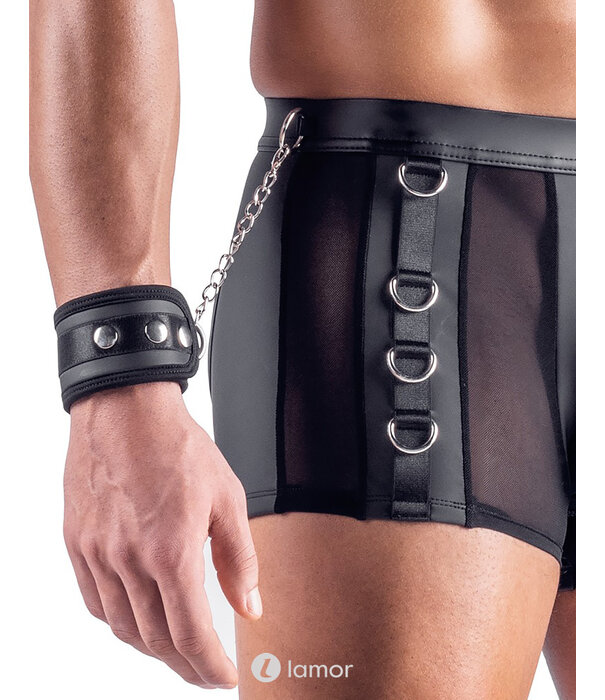 * SVENJOYMENT Svenjoyment Po-vrije Pants met Handboeien – Mattlook Zwart