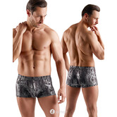 Svenjoyment Betonende Pants in Zwart en Zilver Metallic Look