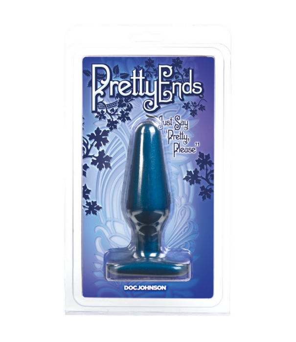 Doc Johnson Iridescent Butt Plug - Medium - Midnight Blue