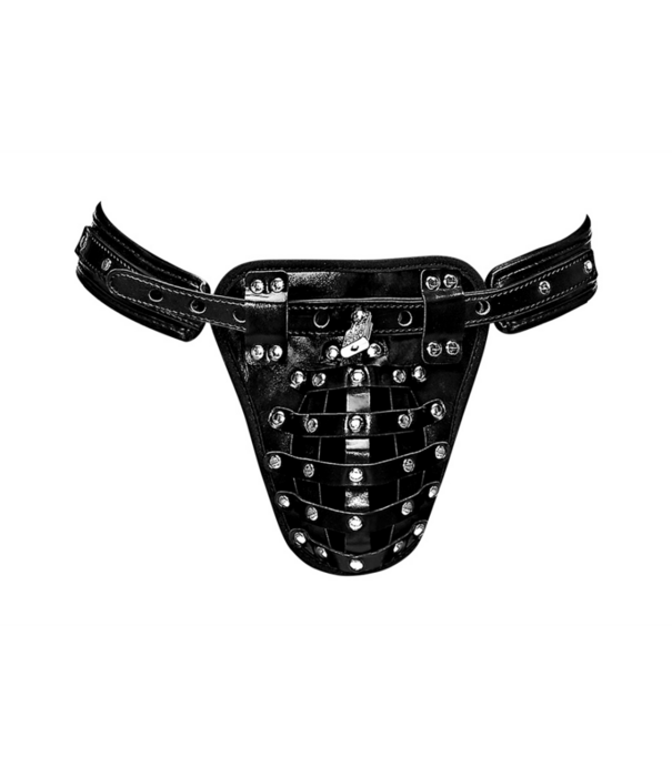 Male Power Taurus - Immitatieleren Chastity Cage Thong - One Size - Zwart