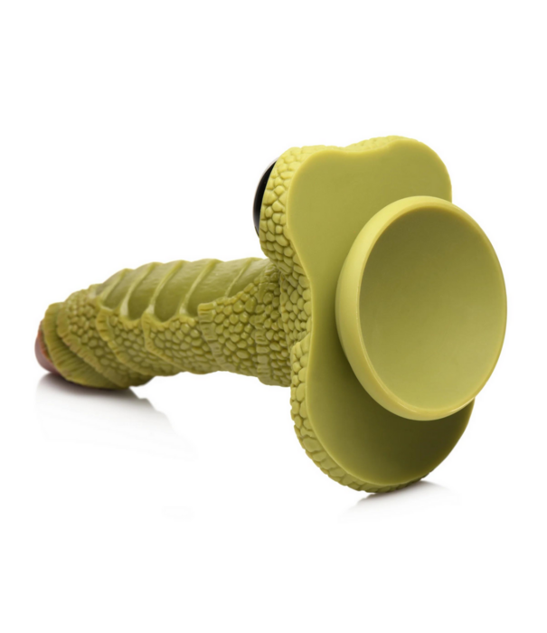 Swamp Monster Scaly Silicone Dildo - Zwart
