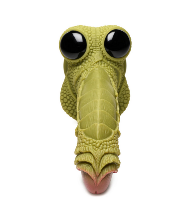 Swamp Monster Scaly Silicone Dildo - Zwart