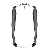 Obsessive Euphori Transparante Handschoenen tot aan de schouders