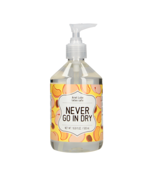 Never Go In Dry - Waterbased Anal Lubricant - 17 fl oz / 500 ml