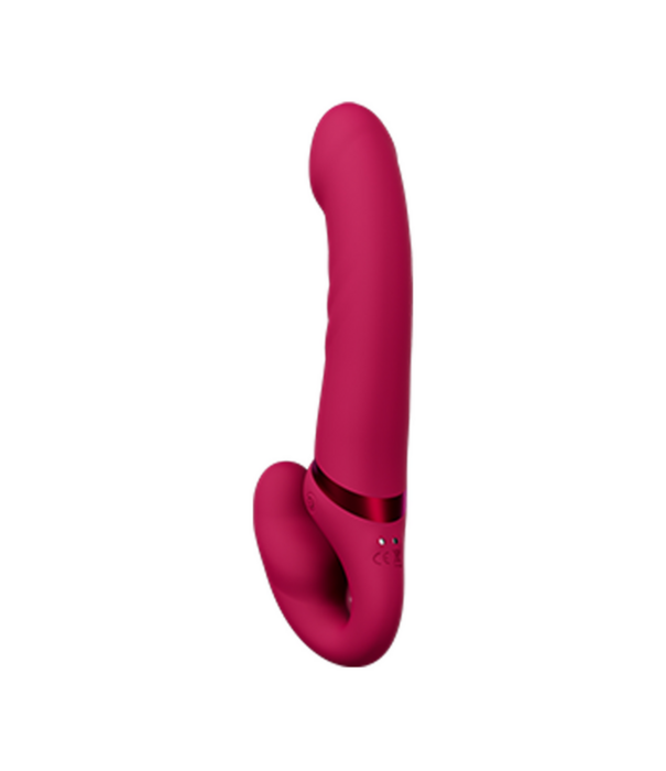 Lovense Lapis - App-gestuurde Dubbel Eind Vibrerende Strapless Strap-on - Rood