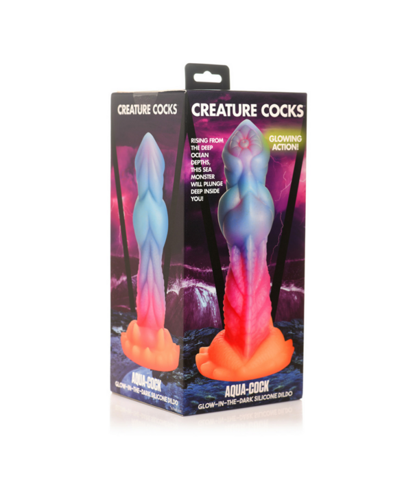 Aqua Cock - Glow-in-the-Dark Siliconen Dildo