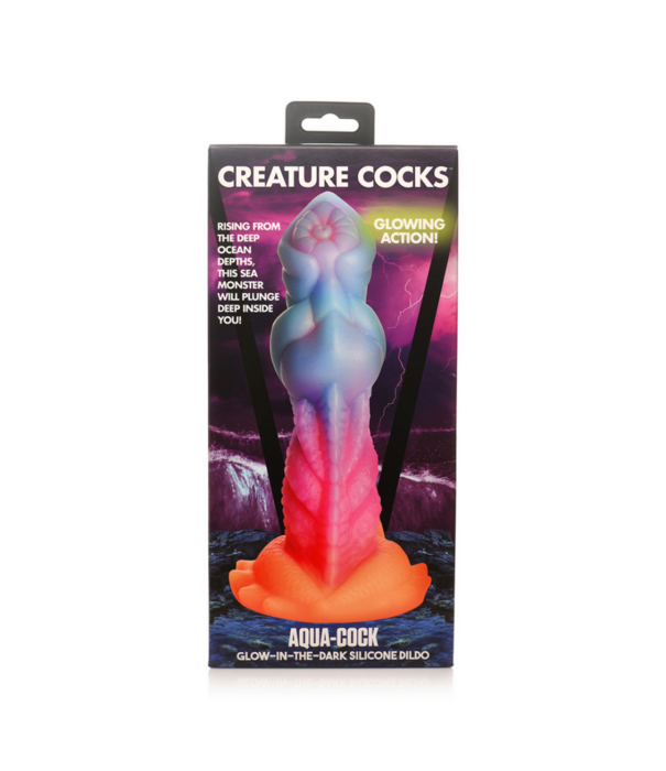 Aqua Cock - Glow-in-the-Dark Siliconen Dildo