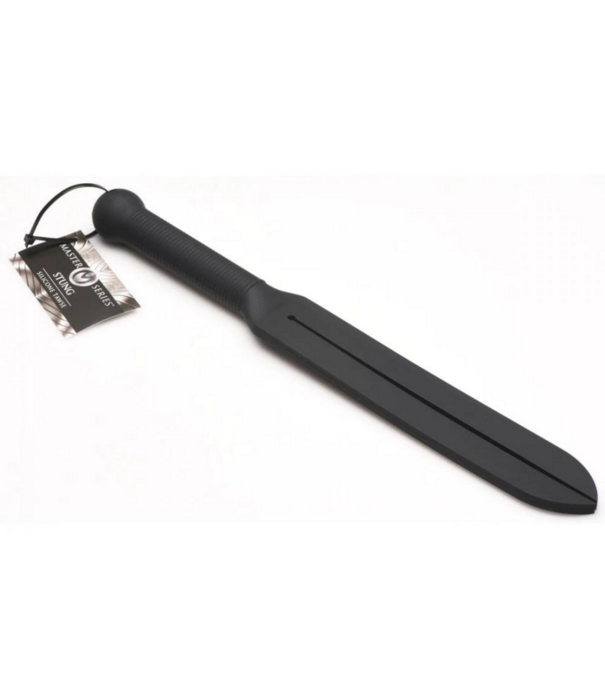 Stung Silicone Tawse - Zwart