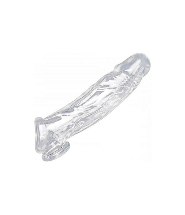 Realistische Heldere Penis Sleeve en Ball Stretcher