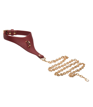 Captivate - Halsband met Lichaamsketting - Rood/Goud