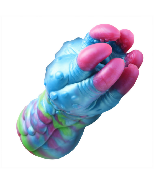 Asstra - Siliconen Achterste Stroker - Blauw/Paarse