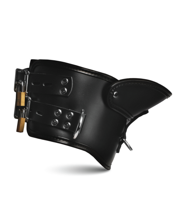 Rigid - Vergrendelbare Houdingskraag met Kinsteun - Zwart