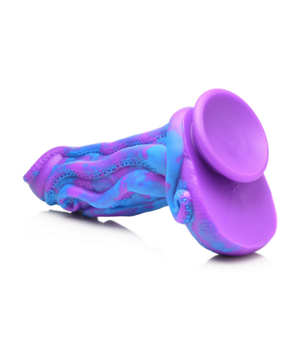 Octophallus - Siliconen Dildo - Paars/Blauw