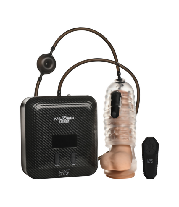 De Milker Stamina - Automatische Vibratie en Zuig Stroker - Transparant