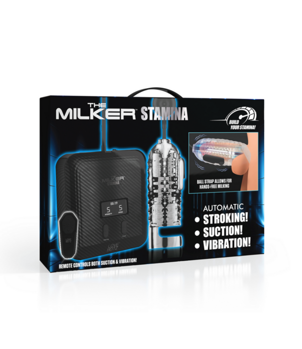 De Milker Stamina - Automatische Vibratie en Zuig Stroker - Transparant