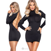 Cottelli Jurkje – Zwart met Gouden Kettingen Rug