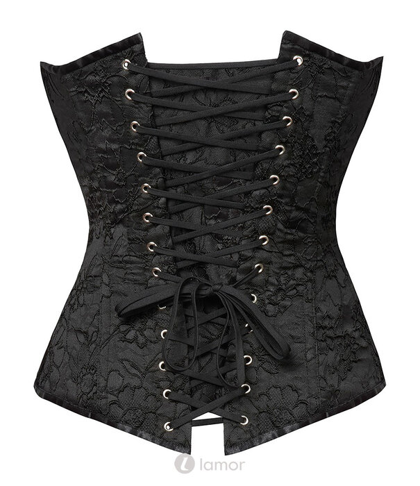 * COTTELLI  Brokaat korset met afneembare jarretels – Cottelli Lingerie