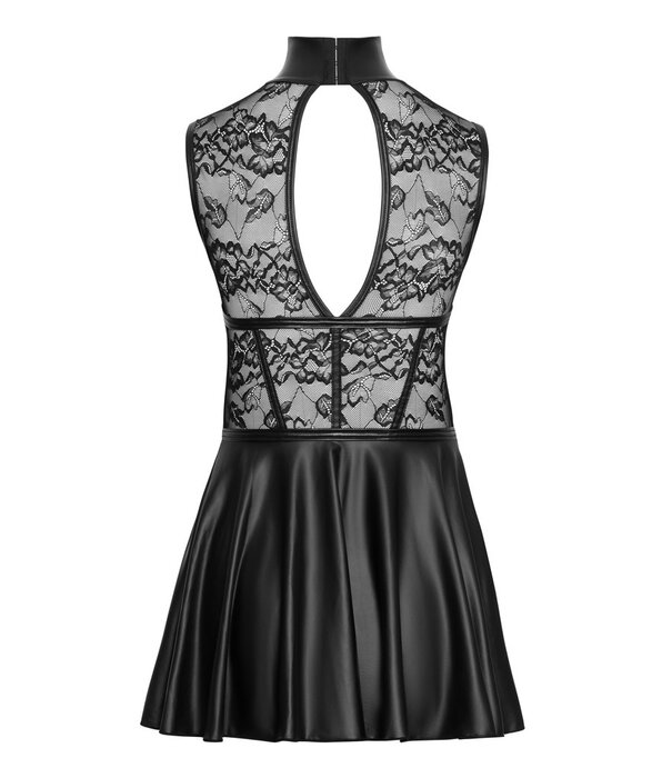 * COTTELLI  Zwart open cups mini jurkje van kant en mattlook – Cottelli Party