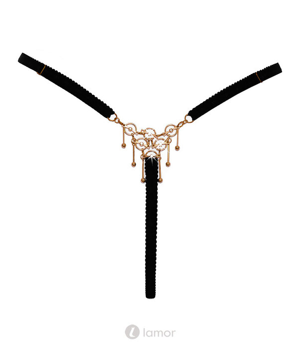 * COTTELLI  Luxe open sierstring met witgouden accenten – Cottelli Lingerie