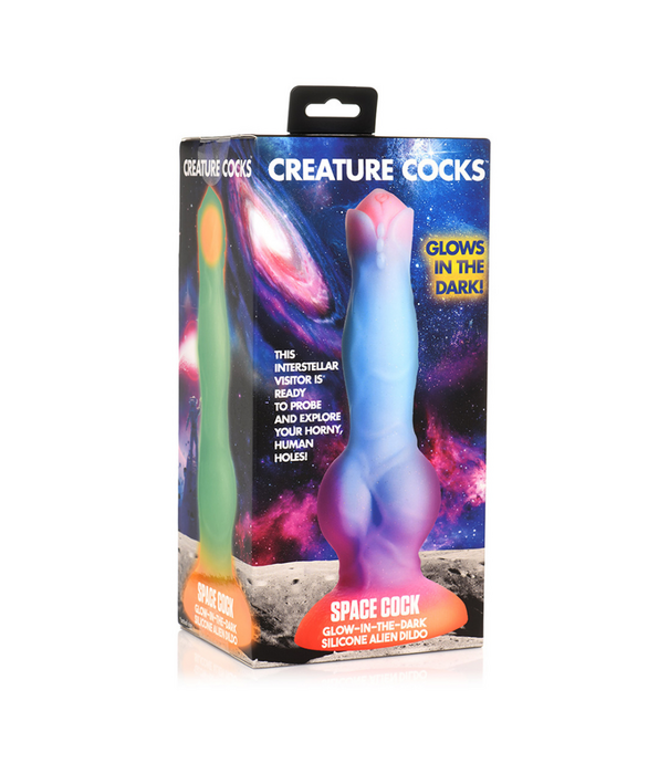 Ruimte Cock - Glow in the Dark - Silicone Alien Dildo