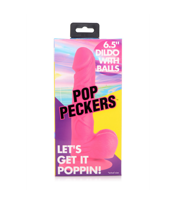 POP - Dildo met Ballen - 6.5 / 16.5 cm