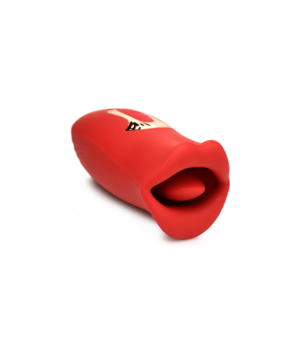 Kiss and Tell - Silicone Kissing en Vibrerende Clitorisstimulator - Rood