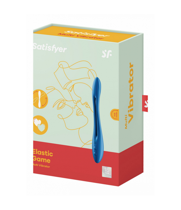 Satisfyer Elastic Game - Buigbare Multifunctionele Massager - Donkerblauw
