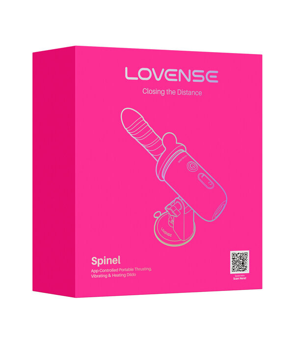 Lovense Spinel - Draagbare Duwende Vibrerende en Verwarmende Dildo