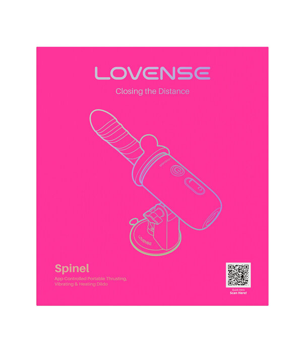 Lovense Spinel - Draagbare Duwende Vibrerende en Verwarmende Dildo