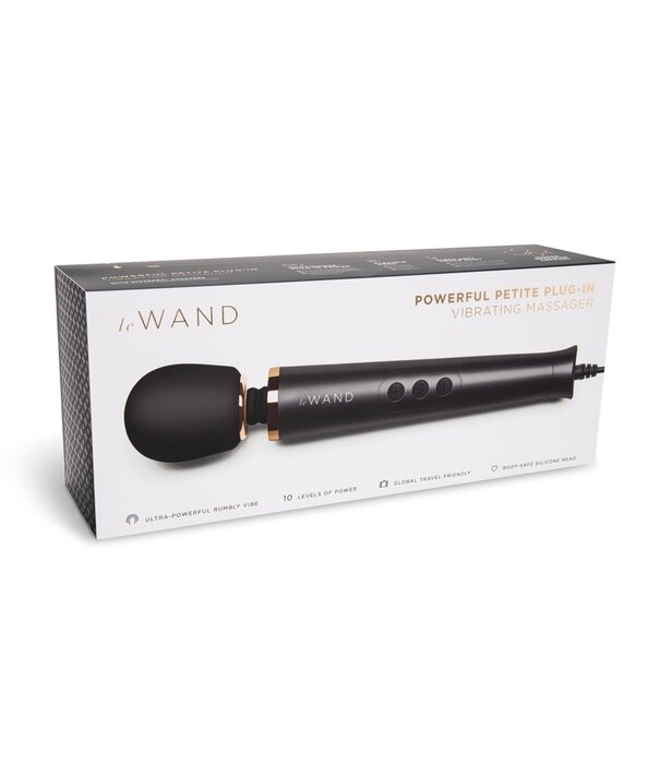 Le Wand  Le Wand Petite Wand Massager – Luxe compacte plug-in massager – Zwart