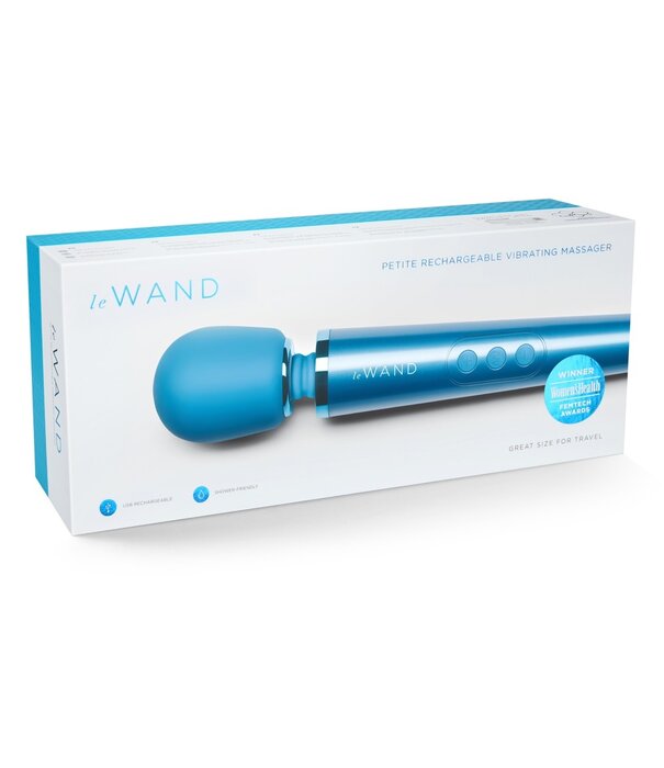 Le Wand  Le Wand Petite Rechargeable Massager – Compacte luxe massager – Blauw