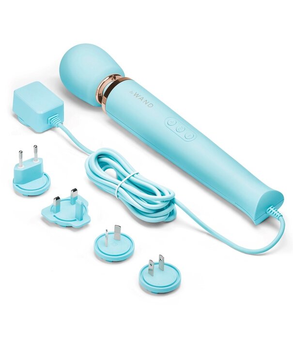 Le Wand  Le Wand Plug-In Massager – Luxe krachtige massagestaaf – Blauwe plug-in massager
