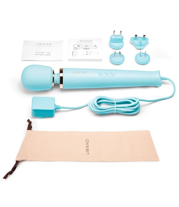 Le Wand  Le Wand Plug-In Massager – Luxe krachtige massagestaaf – Blauwe plug-in massager