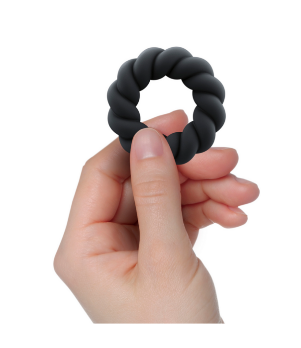 Rocks-Off Twist - Non-Vibrating Cockring - Zwart