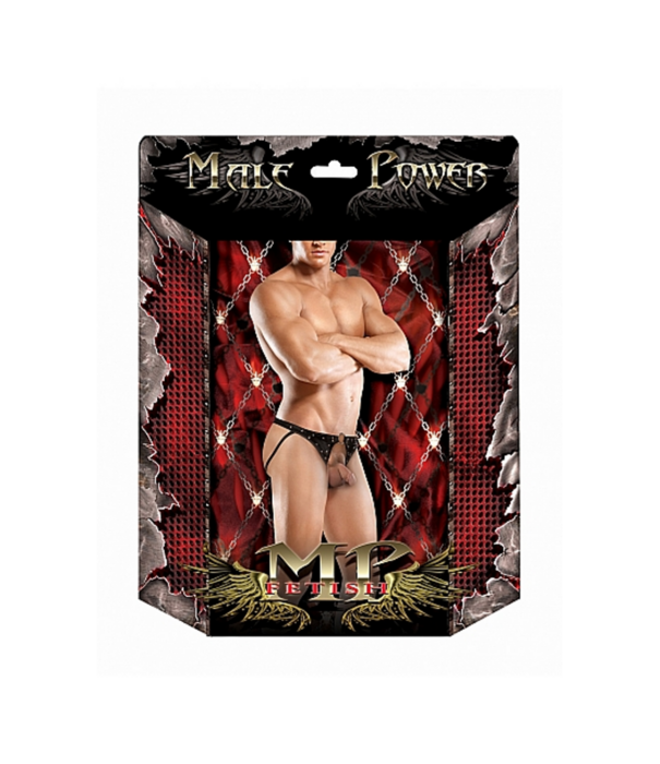 Male Power Cyclops - Crotchless Jock - L/XL - Zwart