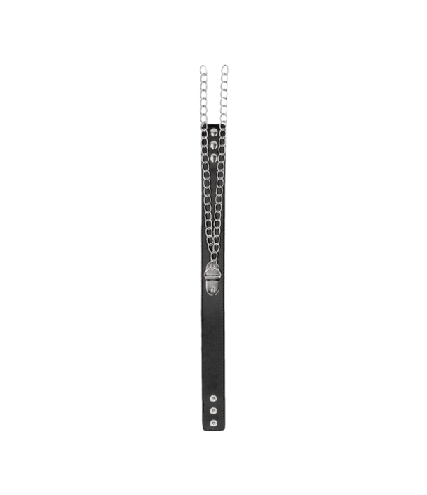 Ouch! by Shots Gebonden Leren Halsband met Handboeien