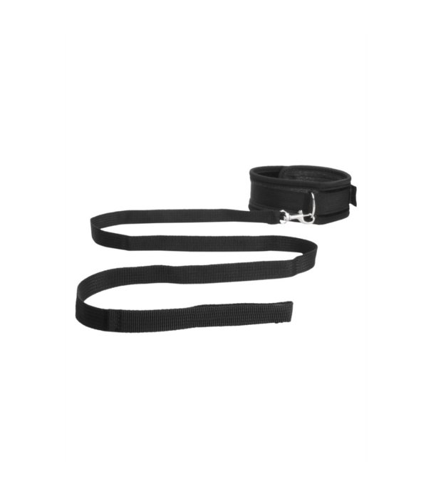 Ouch! by Shots Velvet Verstelbare Halsband met Lijn